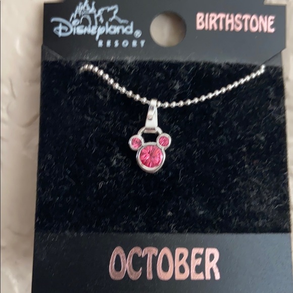 Disney resort birthstone October Mickey necklace - Picture 1 of 4